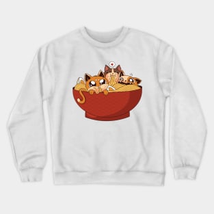 Ramen and cats Crewneck Sweatshirt